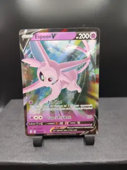 Espeon V 064/203 SWSH07: Evolving Skies NM Pokemon Card TCG - Image 1