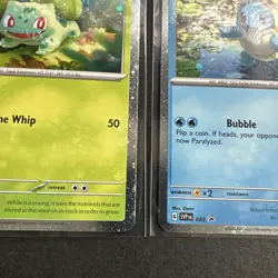 Pokemon 151 Promo Starter Cards Charmander, Squirtle, Bulbasaur Cosmos Holo NM - Image 3