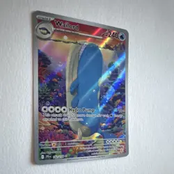 Pokemon TCG Wailord 162/159 Illustration Rare IR Holo Full Art SV09 Card - Image 2
