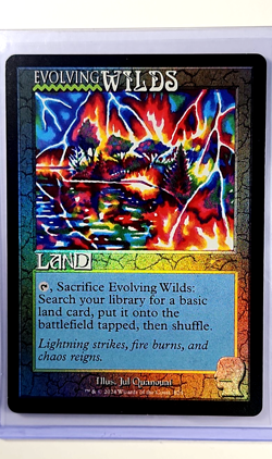 2024 MTG Magic the Gathering Secret Lair Drop Rainbow Foil 824 Evolving Wilds LP - Image 1