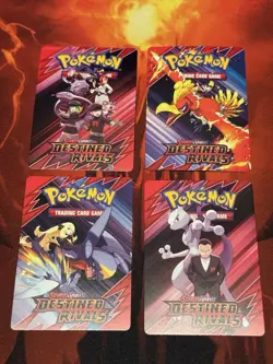 Destined Rivals Build Battle Prerelease Pack Art Trainer Tip Card Complete Set 4 - Image 1