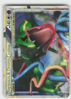 Rayquaza & Deoxys LEGEND 89/90 LEGEND HGSS Undaunted Pokemon HP - Image 2