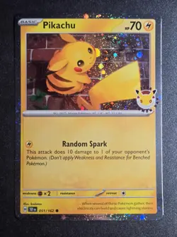Pikachu (Pokemon Day 2026) 051/162 NM Holo Pokemon - Image 1