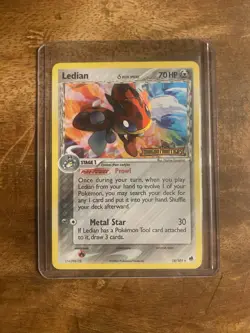 Pokemon TCG Ledian (Delta Species) 18/101 Reverse Holo EX Dragon Frontiers - LP - Image 1