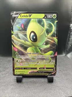Celebi V 001/202 Holo Rare V Sword & Shield Pokemon NM/M - Image 1