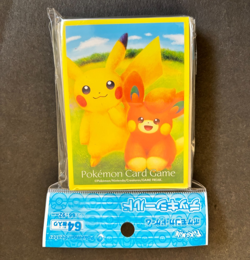 Pokemon Center Pikachu & Teddiursa Card Sleeves (64) - Official Pokemon TCG Deck - Image 1