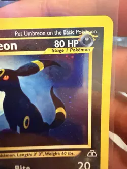 Umbreon 13/75 Neo Discovery Holo Rare Unlimited WOTC Pokemon TCG SWIRL!!! - Image 3