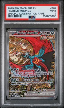2025 POKEMON PRE EN-PRISMATIC EVOLUTIONS #162 ROARING MOON ex SIR PSA 9 - Image 1