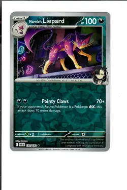 Marnie's Liepard 131/182 Uncommon Destined Rivals Pokemon Reverse Holo Near Mint - Image 1