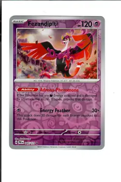 Fezandipiti 045/131 Holo Rare Prismatic Evolutions Pokemon Reverse Holo NM - Image 1