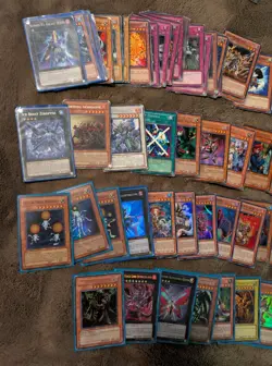 Yu-Gi-Oh VINTAGE CARD BUNDLE 1996 Lot Secret Super Rares Played/Damaged - Image 2