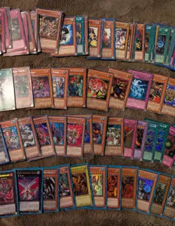 Yu-Gi-Oh VINTAGE CARD BUNDLE 1996 Lot Secret Super Rares Played/Damaged - Image 3