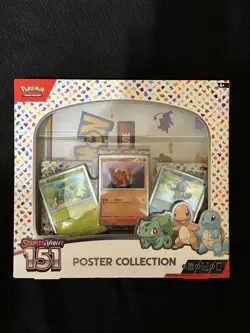 Pokemon SV 151 Poster Collection + Zapdos ex Collection Box Lot New SV151 - Image 5