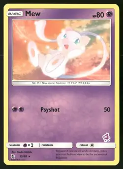 Mew - 32/68 (Mewtwo Stamped) 032/068 Promo Battle Academy Pokemon LP - Image 1