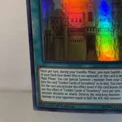 Golden Castle of Stromberg DUOV-EN094 Ultra Rare 1st Ed NM Yugioh TCG - Image 5