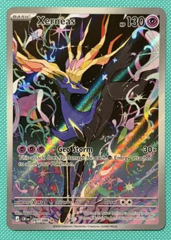Pokemon TCG Xerneas Illustration Rare Full Art Holo 091/086 Chaos Rising NM - Image 1