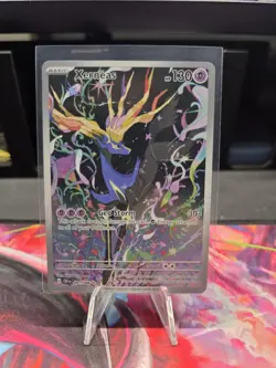 Pokemon TCG Xerneas Illustration Rare Full Art Holo 091/086 Chaos Rising NM - Image 1