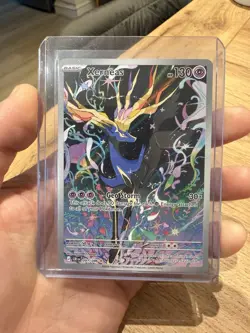 Pokemon TCG Xerneas Illustration Rare Full Art Holo 091/086 Chaos Rising NM - Image 1
