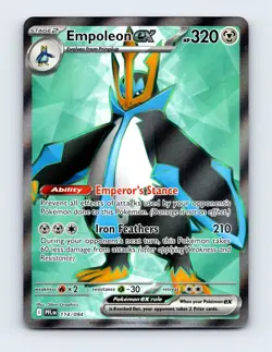NM Empoleon ex 114/094 ME02: Phantasmal Flames Ultra Rare Pokemon Card - Image 1