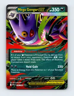 NM Mega Gengar ex 056/094 ME02: Phantasmal Flames Double Rare Pokemon Card - Image 1