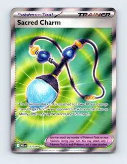 NM Sacred Charm 122/094 ME02: Phantasmal Flames Ultra Rare Pokemon Card - Image 1