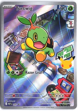 Turtwig 040 Holo Promo ME: Mega Evolution Promo Pokemon NM - Image 1