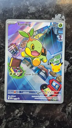 Pokemon Turtwig MEP 040 Mega Evolution Black Star Promo IR 30th Anniversary NM/M - Image 1