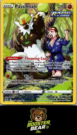 Passimian TG08/TG30 Holo Silver Tempest Trainer Gallery Pokemon NM/M - Image 1