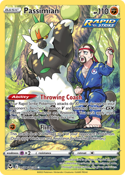Passimian TG08/TG30 Holo Silver Tempest Trainer Gallery Pokemon NM/M - Image 4