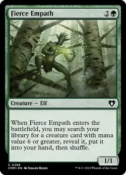 Fierce Empath - Commander Masters #0288 MTG Magic The Gathering - Image 1