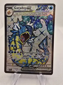 Pokemon Karte TCG Garados EX 225/198 Karmesin&Purpur Fullart Holo Rare Deutsch - Image 1