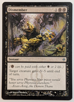 MTG - 1x Dismember - New Phyrexia - NM/LP - Magic The Gathering - 2011 - #57 - Image 1