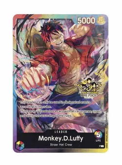 Monkey.D.Luffy OP-PR Alt Art Stamped 3rd Anniversary Promo One Piece TCG NM - Image 1