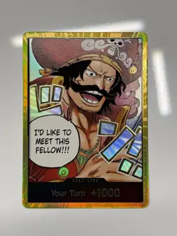 One Piece DON!! Card (Gol.D.Roger) (Gold) - Foil, Near Mint Carrying On His Will - Image 1