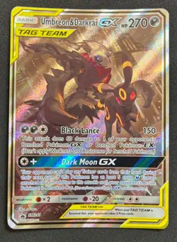 POKEMON UNGRADED UMBREON & DARKRAI GX - SM241 HOLO P SUN & MOON PROMO NM - Image 2
