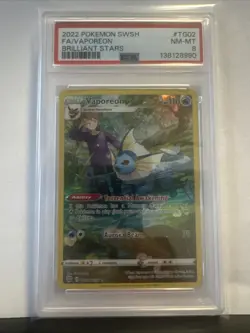 Vaporeon TG02/TG30 Swsh09: Brilliant Stars Trainer Gallery Holo - Image 1