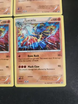 Pokemon TCG Lucario Promo XY140 Holo [Lot Of 6 Cards/All Holos] - Image 5