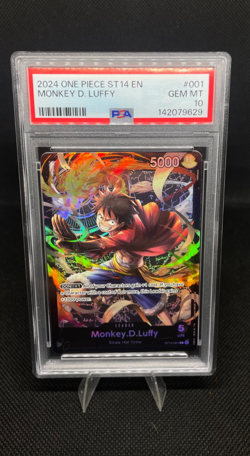 Monkey D. Luffy ST14-001 Leader Card – One Piece Card Game TCG PSA Gem Mint 10 - Image 2