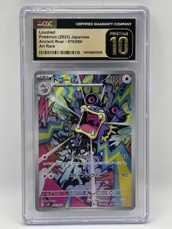 2023 Pokemon Japanese Ancient Roar Loudred 078/066 Art Rare AR CGC 10 PRISTINE - Image 2