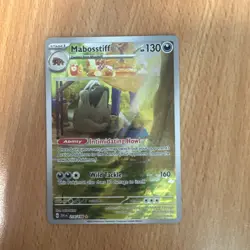 Pokemon Mabosstiff 218/198 SV01 Holo Illustration Rare 130 HP - Image 1