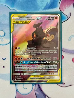 Pokemon TCG Marshadow & Machamp GX Full Art - Unbroken Bonds - 199/214 - NM - Image 1
