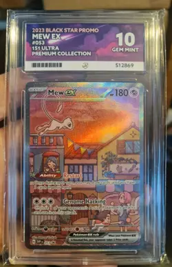Pokemon Mew 151 Black Star Promo TCG Card SVP053 151 ACE 10 (PERFECT SUBGRADES) - Image 1