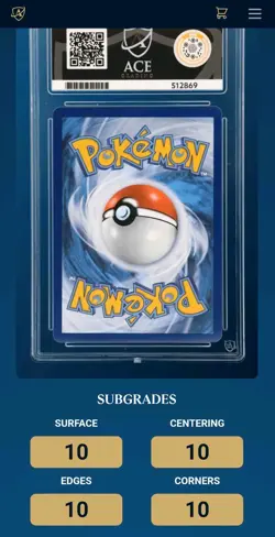 Pokemon Mew 151 Black Star Promo TCG Card SVP053 151 ACE 10 (PERFECT SUBGRADES) - Image 4