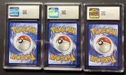 CGC 9 Pokemon Kanto FIRST PARTNER Set Charmander Squirtle Bulbasaur 037 038 039 - Image 2