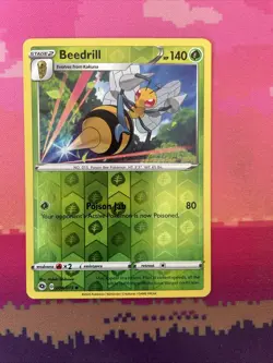 Pokemon Card Beedrill Champions Path Reverse Holo 004/073 Near Mint - Image 1
