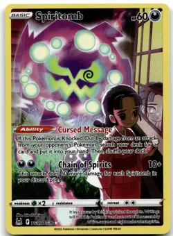 Spiritomb Holo Ultra Rare SWSH11: Lost Origin Trainer Gallery TG09/TG30 NM - Image 1