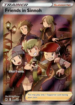 Friends in Sinnoh (Full Art) Holo Ultra Rare SWSH: Crown Zenith 149/159 NM - Image 1