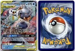Blastoise & Piplup GX 38/236 Holo GX Rare Cosmic Eclipse Pokemon Near Mint - Image 1