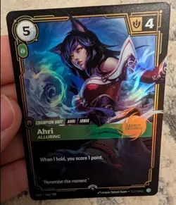 Ahri Alluring Launch Exclusive Foil Promo Riftbound English NM GenCon - Image 1