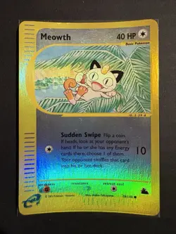 Meowth 78/144 Skyridge Reverse Holo - Image 1